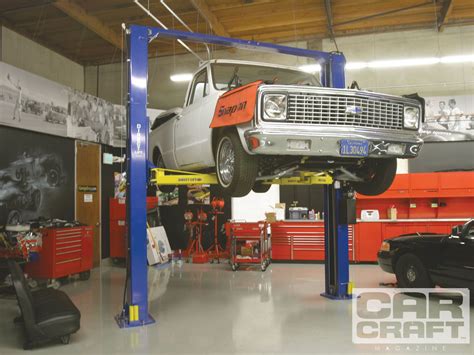 Choosing The Proper Garage Car Lift - Two Post Lifts - Car Craft Magazine