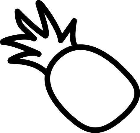 Free Pineapple Clip Art Black And White, Download Free Pineapple Clip Art Black And White png ...