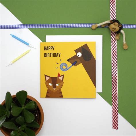 Angry Cat Birthday Card By JollySmith | notonthehighstreet.com