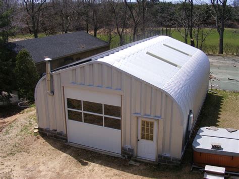 Fine Beautiful Steel Prefab Garage Carport In Front Of