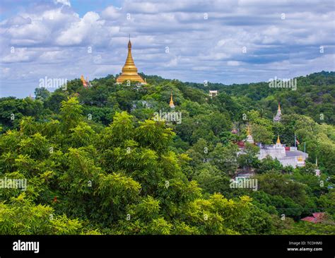 Sagaing hill Pagoda in Myanmar Stock Photo - Alamy