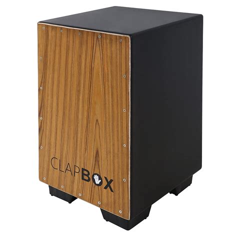 Clapbox Cajon CB55 - Black, Walnut Wood (H:50 W:30 L:30) : Amazon.in: Musical Instruments