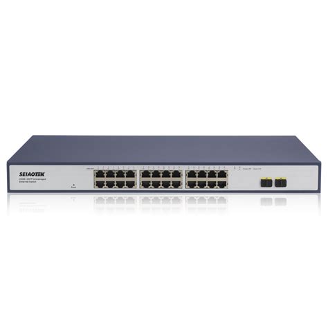 24-Port Gigabit Ethernet Switch With 2 SFP Slots - Manufacturer of PoE ...