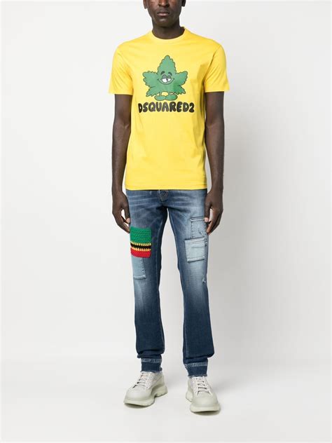 Dsquared2 logo-print Cotton T-shirt - Farfetch