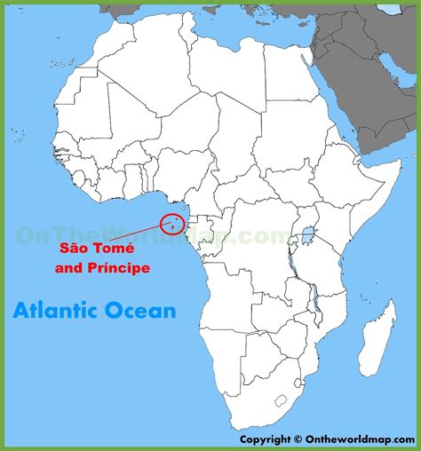 Sao Tome and Principe location on the Africa map