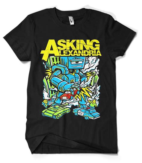 Asking Alexandria T-Shirt Merch official licensed music t-shirt. New ...