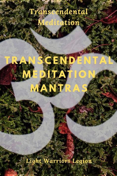 Transcendental meditation mantras | Transcendental meditation mantra, Meditation mantras ...