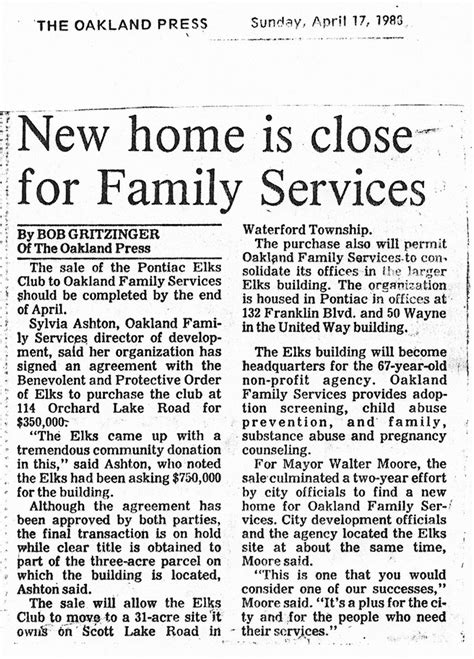 Oakland Family Services' Pontiac location has storied past — Oakland ...