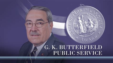 2023 North Carolina Awards: Congressman G.K. Butterfield - YouTube