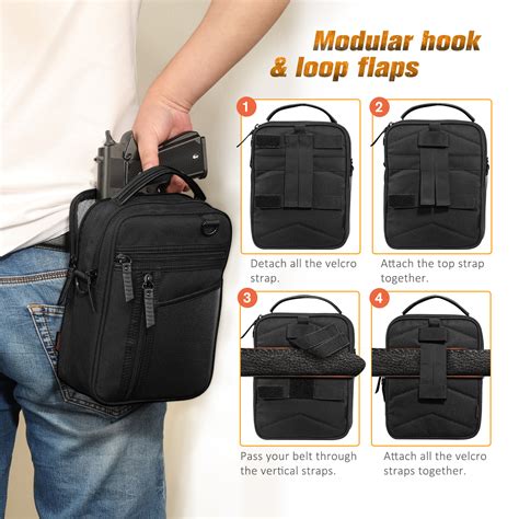 FINPAC Tactical Concealed Carry Gun Pistol Holster Handgun Shoulder Bag ...