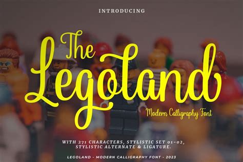 Legoland - Modern Calligraphy Font | OTF, TTF, WOFF