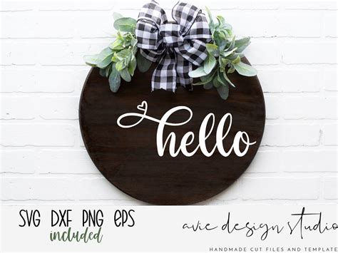 Hello Svg Hello Sign Svg Welcome Sign Svg Farmhouse - Etsy