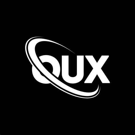 OUX logo. OUX letter. OUX letter logo design. Initials OUX logo linked with circle and uppercase ...