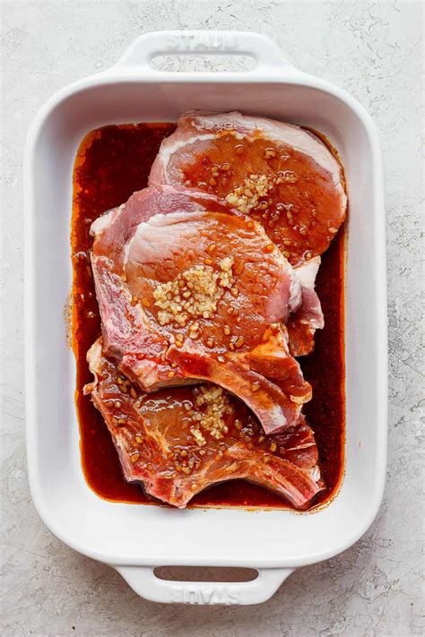 Pork Chop Marinade (4 options!) - The Wooden Skillet