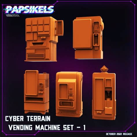 Vending Machine Set 1 / Sci-fi / Papsikels - Etsy