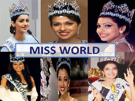 List of Miss World winners from India