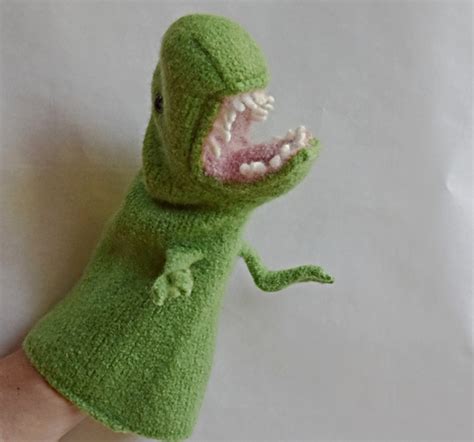 Ravelry: T-Rex Dinosaur Puppet pattern by Cindy Pilon