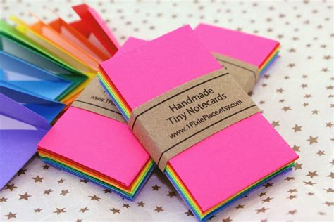 Mini Note cards and Envelopes Set of 10 Rainbow Brights