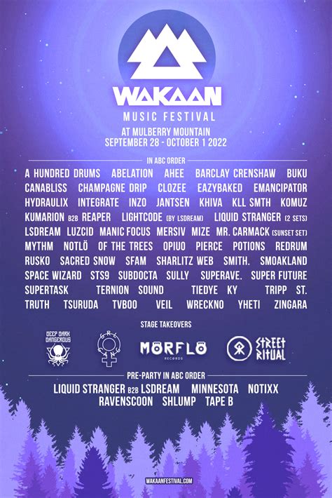 Festival Spotlight: WAKAAN Music Festival Returns To Mulberry Mountain ...