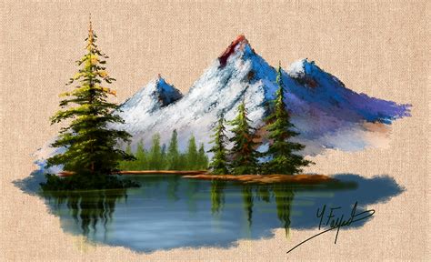 Digital Art Landscape Painting Step By Step Using Photoshop With XP-Pen ...