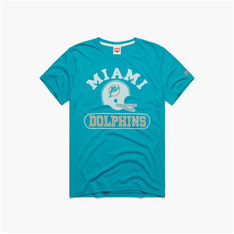 Miami Dolphins Throwback Helmet | Retro Miami Dolphins T-Shirt – HOMAGE