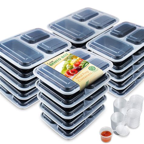 Buy Enther Meal Prep Containers 36oz Lids, Food Storage Bento Box BPA ...