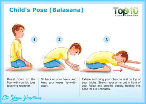 Child’s Yoga Pose Balasana - AllYogaPositions.com