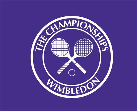 Wimbledon The championships Logo White Symbol Tournament Open Tennis ...