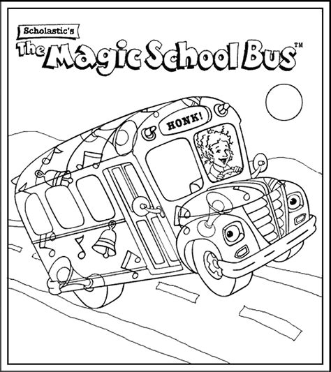 Marvelous Picture of Magic School Bus Coloring Pages - birijus.com