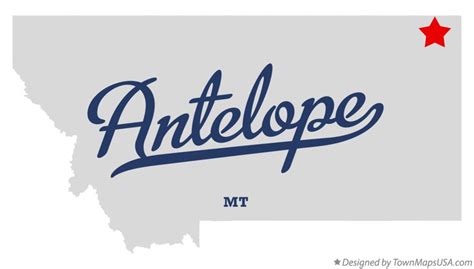 Map of Antelope, MT, Montana