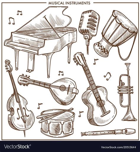 jazz drawing - Google Search | Musical instruments drawing, Music drawings, Jazz instruments