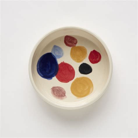 Ceramic dog food and water bowl Big Dots | Make them Roar