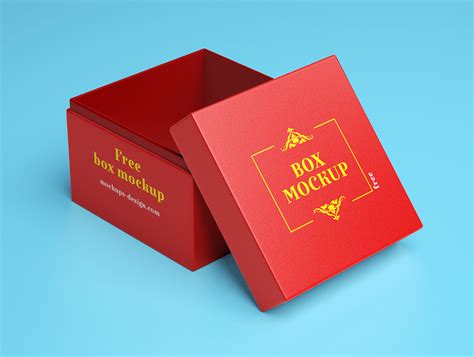 Free Gift / Storage Box Packaging Mockup PSD - Good Mockups