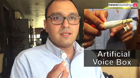 Oncologist Dr Vishal Rao talks about artificial voice box 'Aum' - YouTube