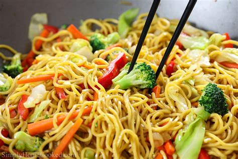 Vegetable Chow Mein (VIDEO) | Recetas de comida, Comida, Salmon recetas horno