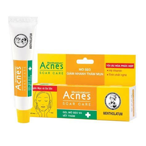 Acnes Scar Care Gel (Mentholatum) - Acne and scar treatment - 12 g ...