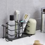 SELEMI Stainless Steel Toothbrush Holder Wall Mounted Toothpaste Holder Bathroom Storage Rack ...