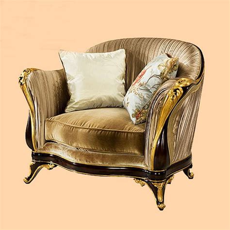 Luxury vintage antique sofa with modern fabric European style vintage sofa 7580