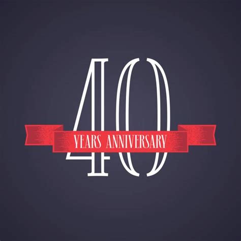 Royalty Free 40th Anniversary Clip Art, Vector Images & Illustrations ...