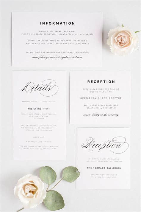 Small + Large Enclosures Wording 101 | Wedding invitation details card, Wedding invitation ...