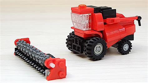 Small Lego Combine Harvester with Header Trailer (MOC - 4K) in 2022 ...