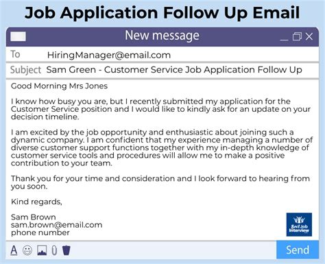 Job Application Email Sample / Best Formats For Sending Job Search Emails Job Application Email ...