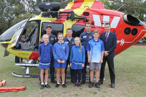 Lifesaver Rescue Helicopter Service visits Ormiston State School | Redland City Bulletin ...