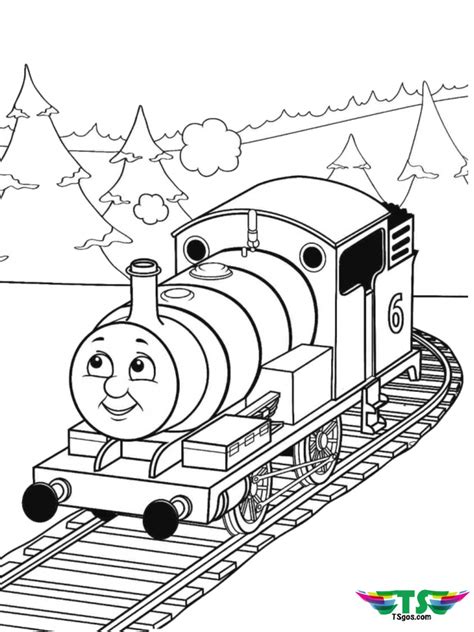 Thomas the tank engine train coloring page - TSgos.com