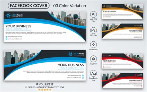 Business Facebook Cover Template #209748 - TemplateMonster