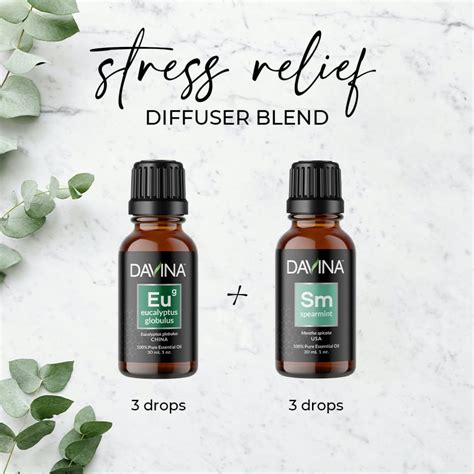 Stress Relief Essential Oil Diffuser Blend - Davina Wellness