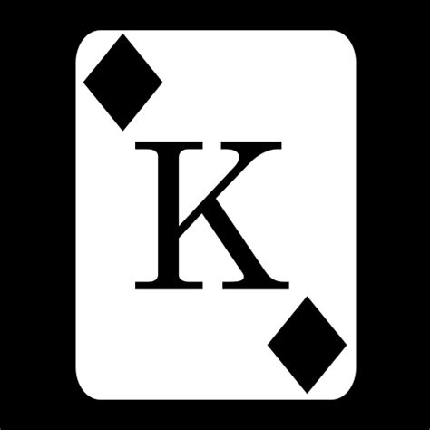 Card king of diamonds icon, SVG and PNG | Game-icons.net