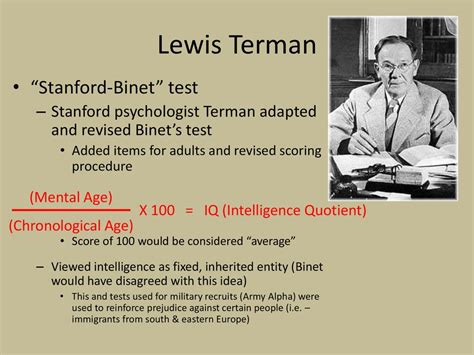 Brief History of Intelligence Testing - ppt download