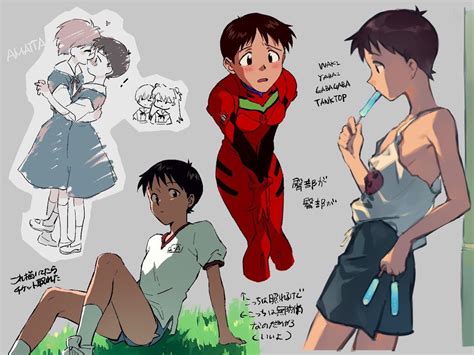 #evangelion #shinji #ikari | Animações legais, Roupas de anime, Desenhos