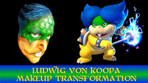 Ludwig von koopa (Super Mario Bros) cosplay makeup / facepaint transformation - YouTube